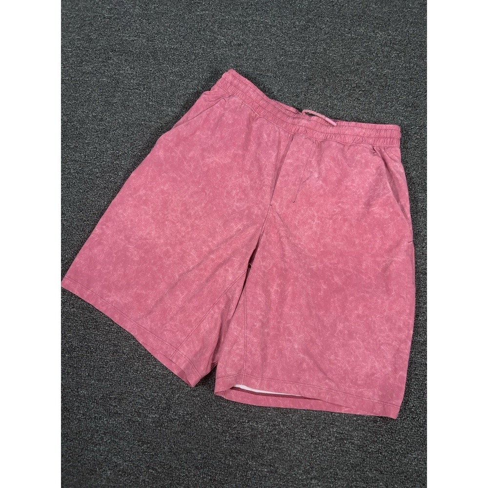 Lululemon Shorts Mens Small Red Pink Pace Breaker Running‎ Athletic Training 9"